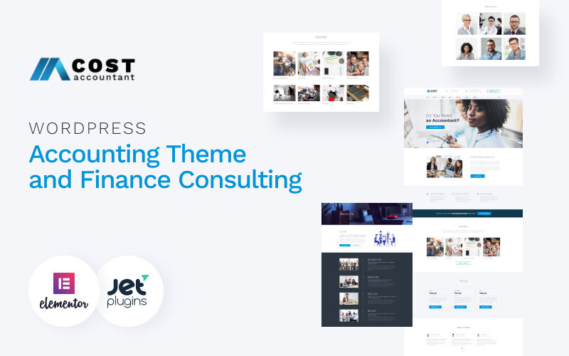 Шаблон Wordpress Cost Accountant - WordPress Accounting Theme and Finance Consulting Theme WordPress