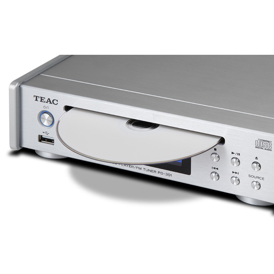 CD-плеер/FM-тюнер TEAC PD-301-X Silver