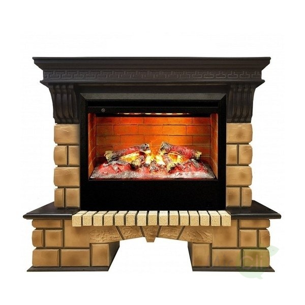  Real Flame Stone Brick 26 -257   3D Helios 26