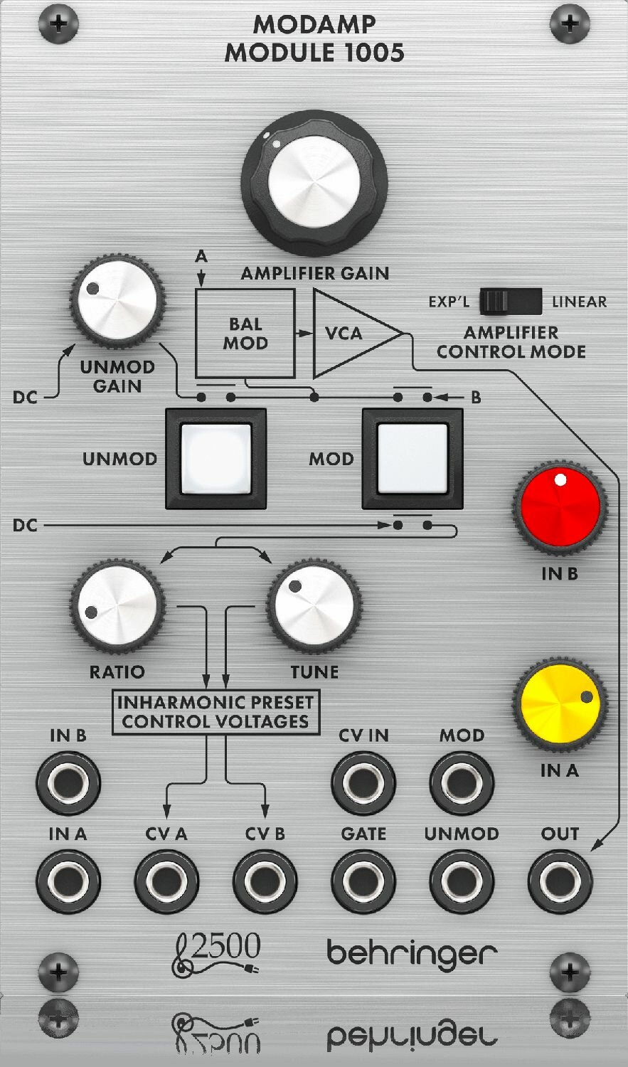 BEHRINGER MODAMP MODULE 1005 модуль ринг-модулятора и VCA-фильтра Series 2500