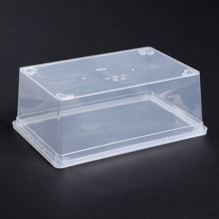 Ящик для хранения с крышкой, 10 л, 37×24×14 см, цвет прозрачный - фотография № 4