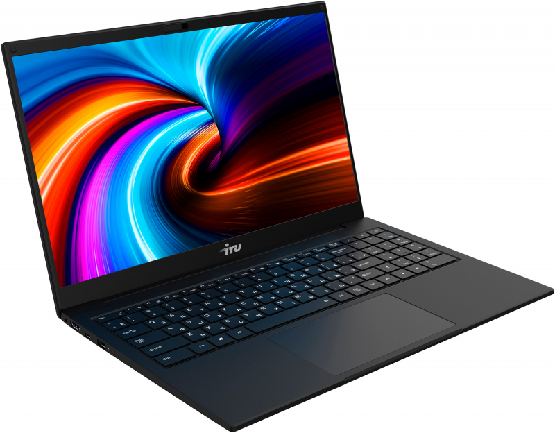 Ноутбук IRU Калибр 15TLI Core i5 1135G7 8Gb SSD256Gb Intel Iris Xe 15.6" IPS FHD (1920x1080) Free DOS black WiFi BT Cam 7200mAh (1894434)