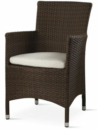 Кресло плетеное с подушкой ReeHouse GS 909 Коричневый, Бежевый - фотография № 1
