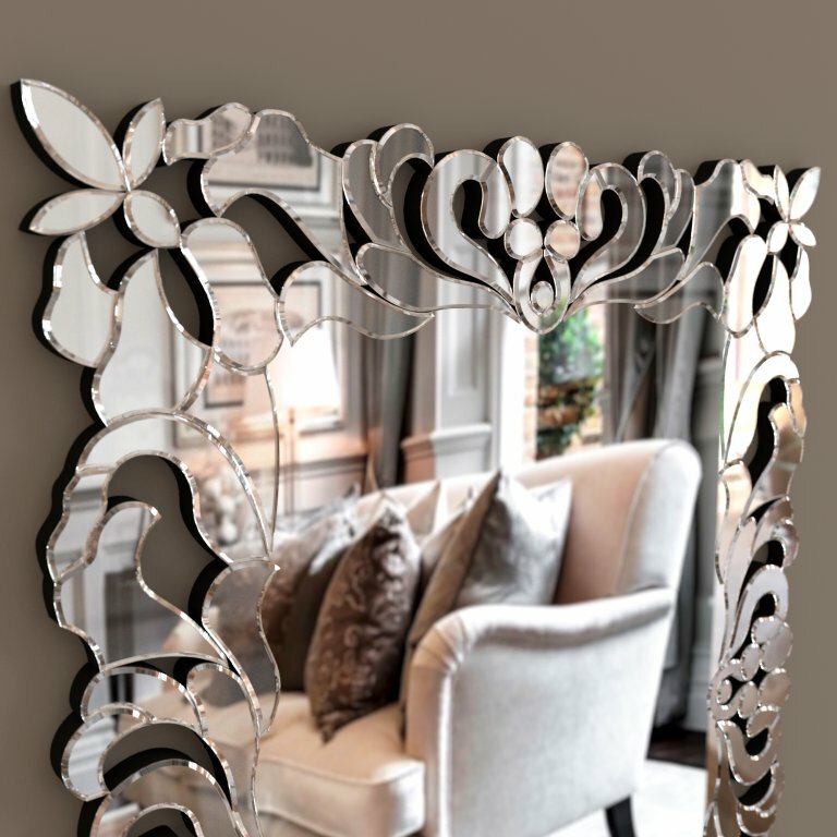 Интерьерное настенное зеркало Toscana Brillica 107,5см х 80 см - фотография № 4