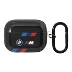 BMW Чехол BMW M-Collection TPU Tricolor stripes для AirPods Pro, черный - изображение