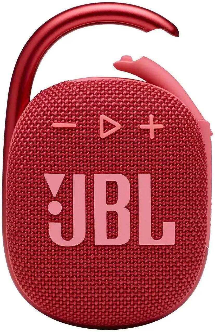 Колонка портативная JBL Clip 4, 5Вт, красный (jblclip4red)