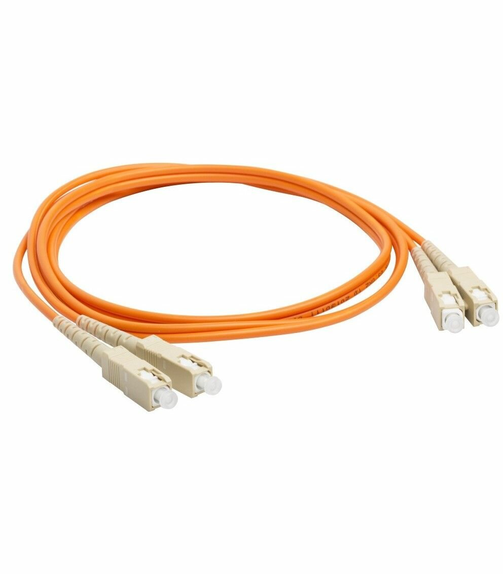 Патч-корд Lanmaster оптический дуплексный, SC/PC-SC/PC, OM3, LSZH, 2.0 м LAN-2SC-2SC/OM3-2.0