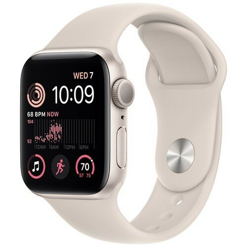 Умные часы Apple Watch Series SE Gen 2 40 мм Starlight Aluminium Case, Starlight Sport Band (S/M)