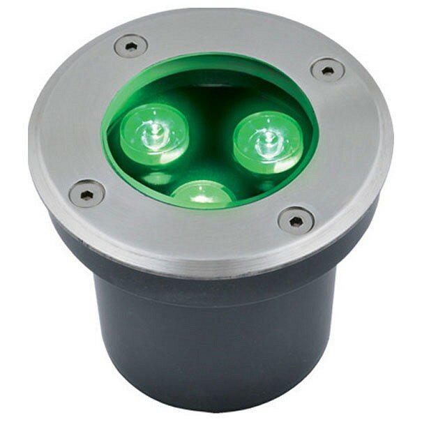 Ландшафтный светодиодный светильник Uniel ULU-B10A-3W/Green IP67 Grey UL-00006819