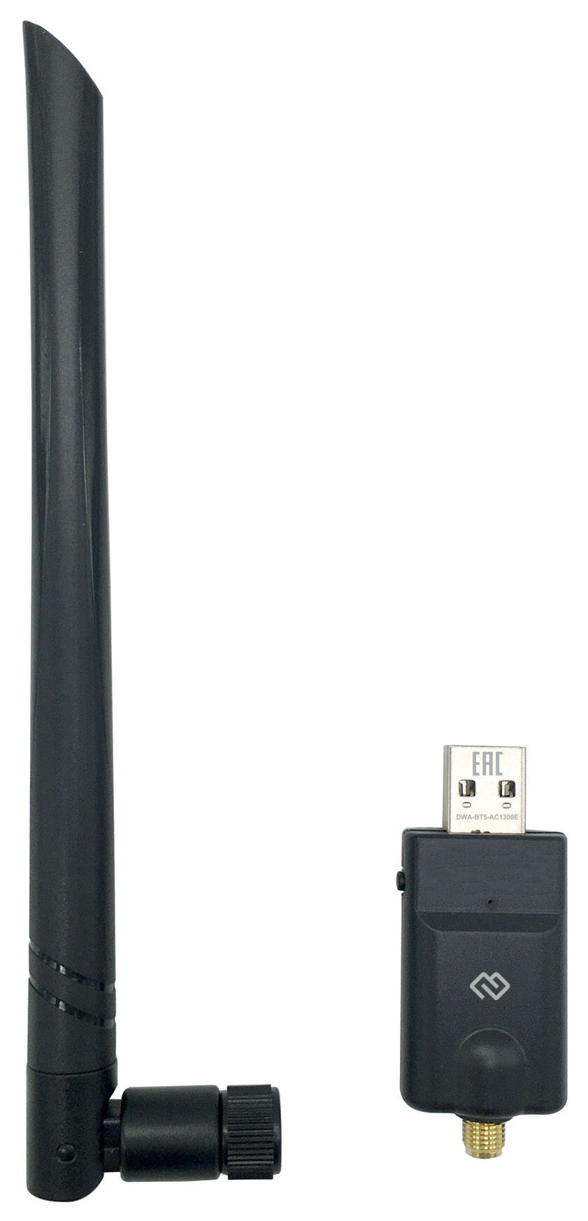 DIGMA Сетевой адаптер WiFi + Bluetooth Digma DWA-BT5-AC1300E AC1300 USB 3.0 (ант.внеш.съем) 1ант. (упак.:1шт)