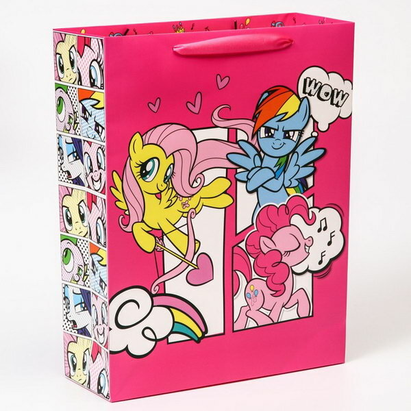 Пакет подарочный для девочки с ручками My Little Pony 