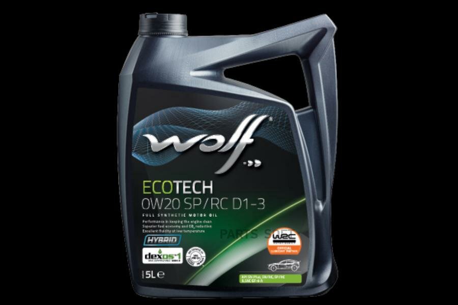 WOLF OIL 1049892 Масло моторное 0W20 SP/RC G6 FE 5л