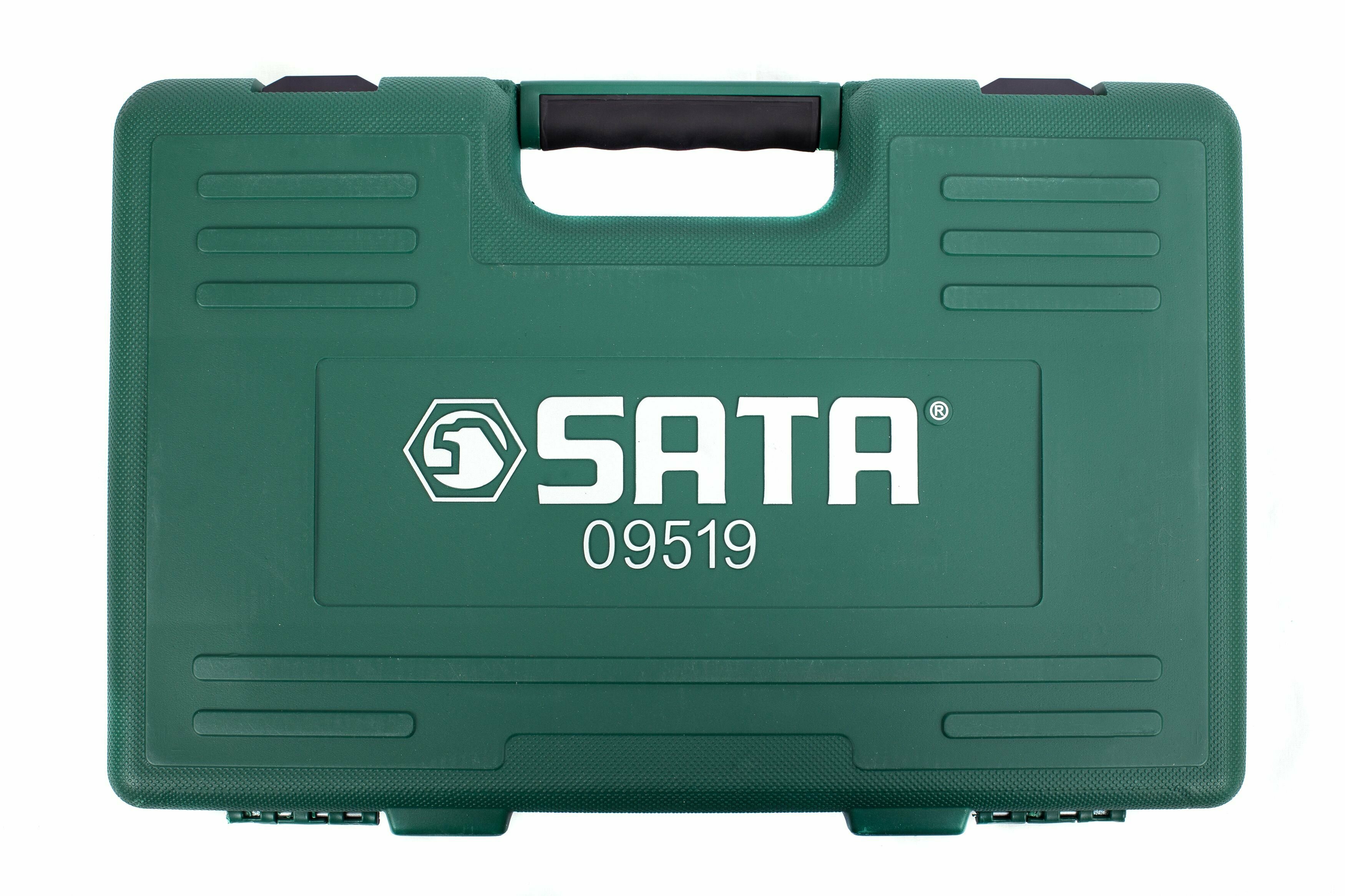 Набор инструментов Sata 1/2"+1/4" 76 предметов, S09519 - фотография № 7