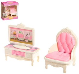 Набор мебели для кукол «Уют-6: телевизор и кресло»