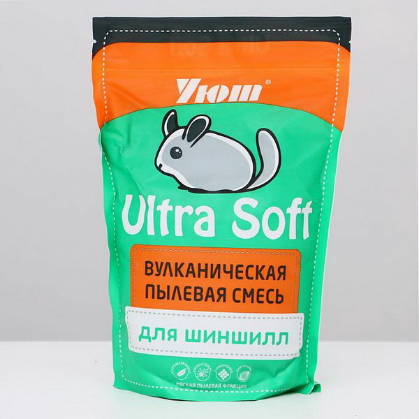 Наполнитель для шиншилл "Вулканическая пыль" Ultra Soft, 0.73 л - фотография № 1