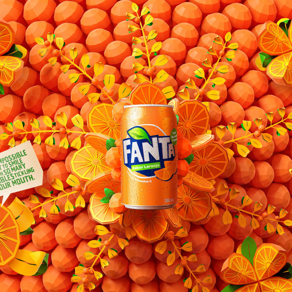 Fanta, 0.3л, 12 шт, банка, газированный напиток жб Фанта - фотография № 2