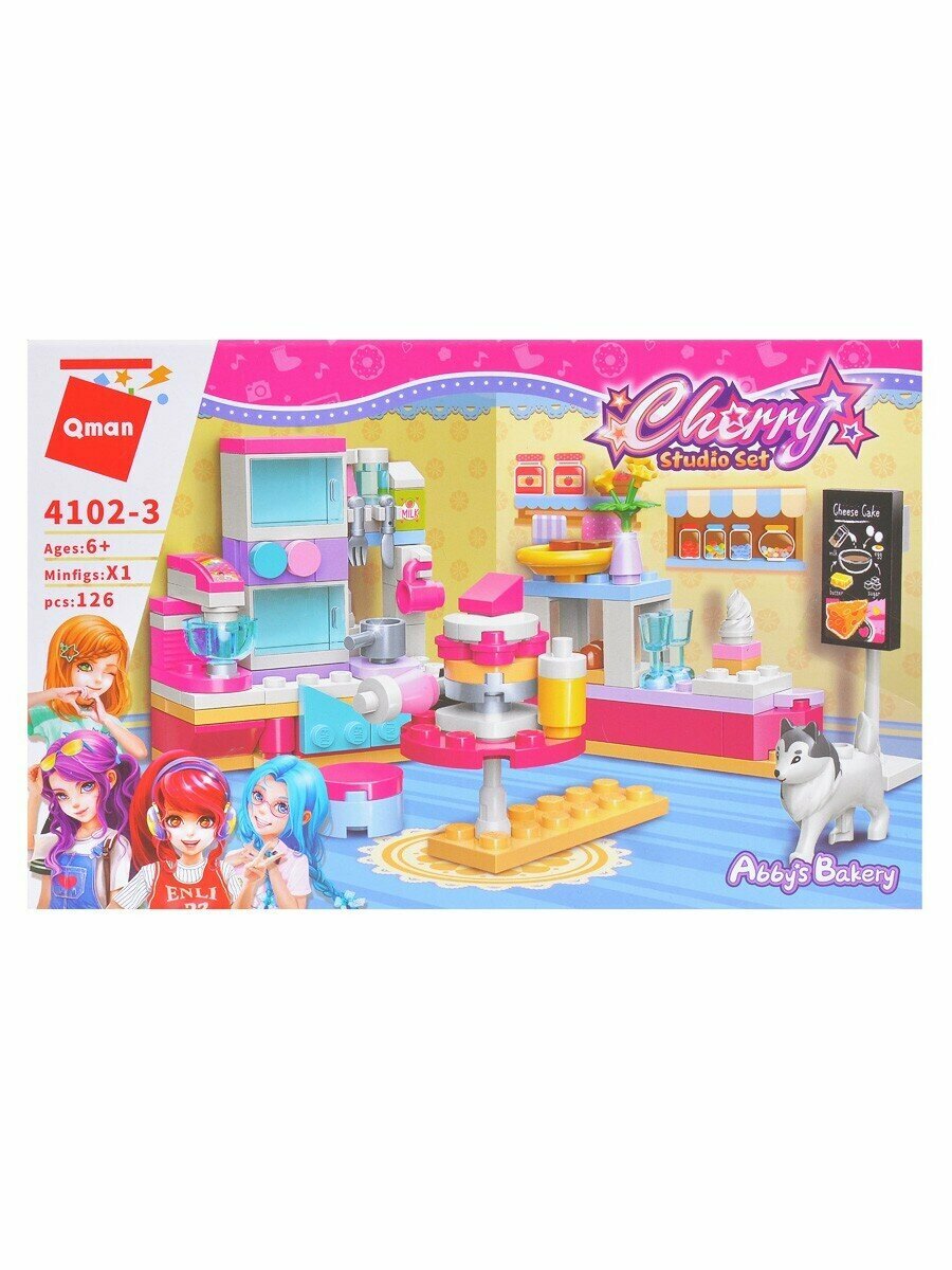 Конструктор блочный - Пекарня 126 дет. Qman
