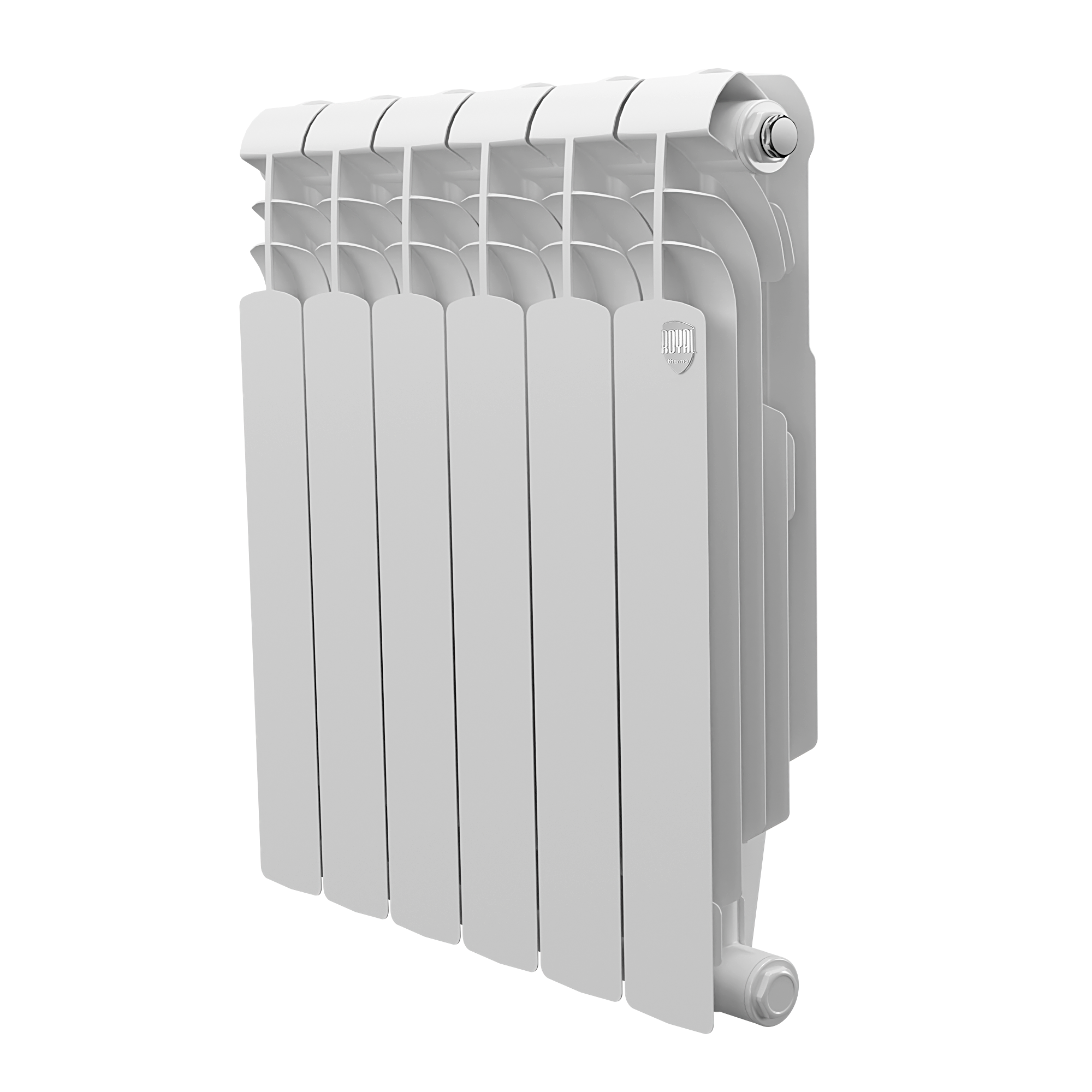Биметаллический радиатор Royal Thermo Vittoria Super 500 5 секции, боковое подключение, цвет белый