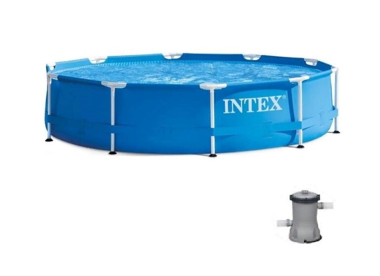 Каркасный бассейн Intex 3,05х0,76см+ фильтр-насос