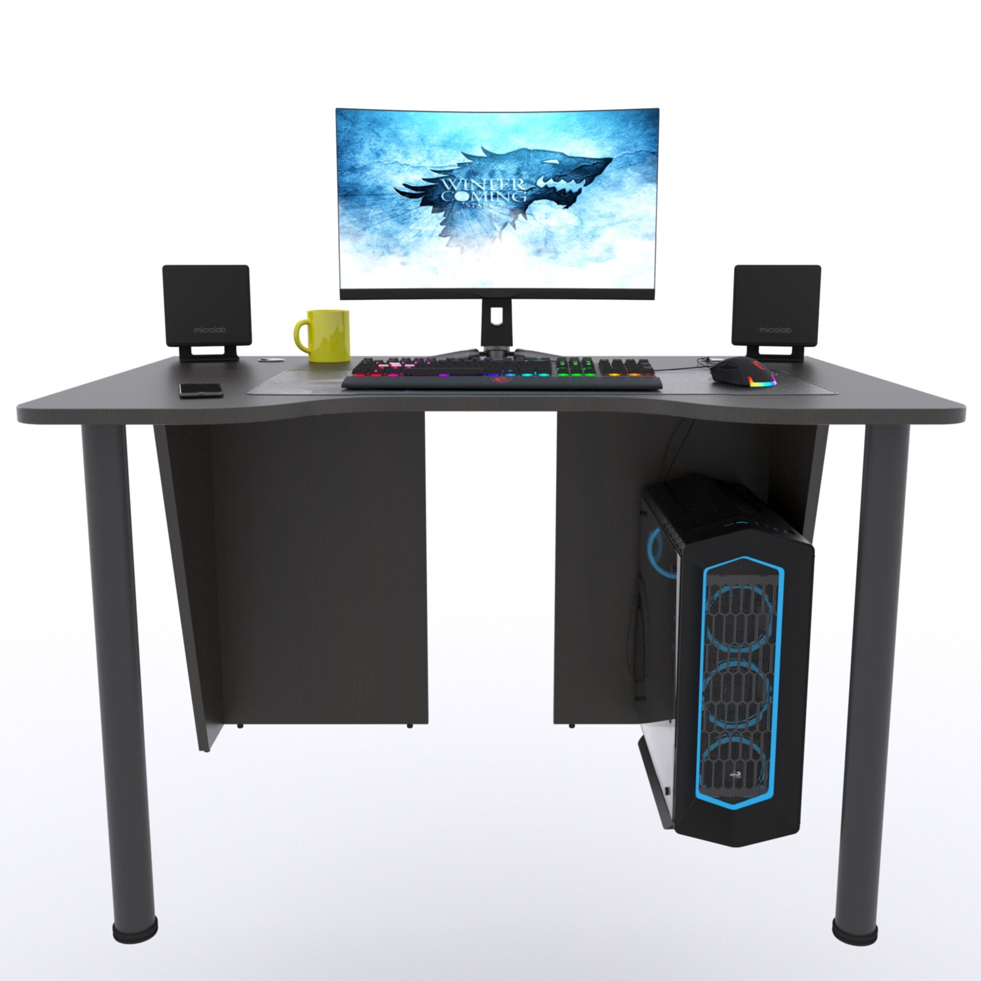 Игровой компьютерный стол "Лакер", 120х80х75 см, венге - фотография № 2
