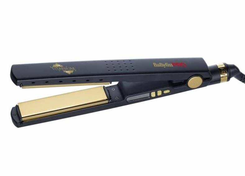 Щипцы для волос BaByliss Pro Titanium Ionic Straightener BAB3091BKTE с титановым покрытием 63 Ватт 2,7 м. 150-230 C