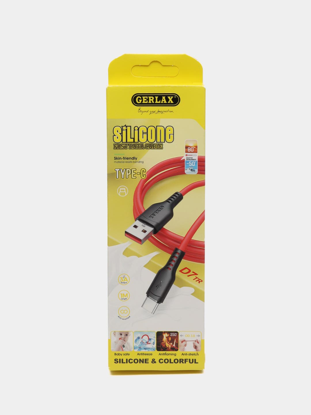 фото Кабель морозостойкий Type-C, Цвет Красный, Тит кабеля MICRO-USB