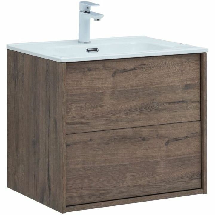 Тумба под раковину Aquanet Lino 60 (Flat) дуб веллингтон 00287541