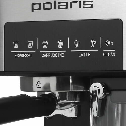 Кофеварка рожковая Polaris PCM 1541E серый - фотография № 4
