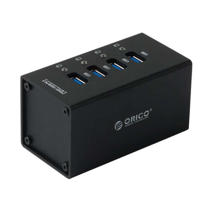 4-port USB3.0 Hub Orico A3H4 черный