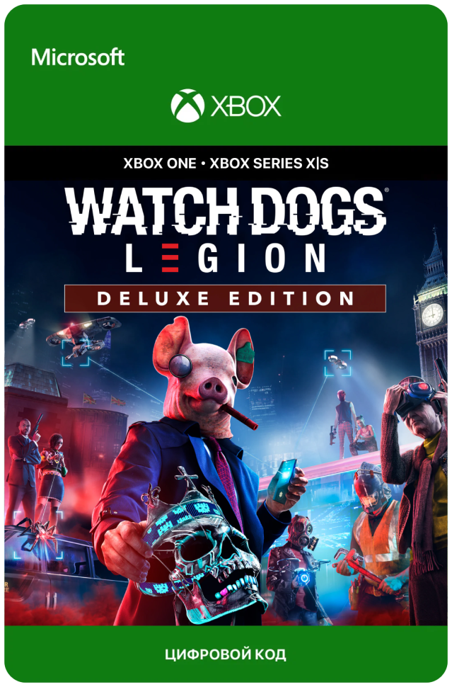 Игра WATCH DOGS: LEGION - DELUXE EDITION для Xbox One/Series X|S (Аргентина), русский перевод, электронный ключ
