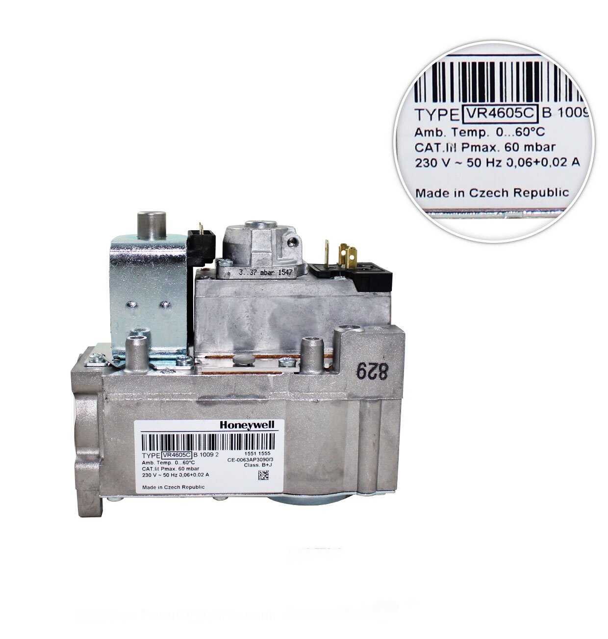 Газовый клапан Honeywell VR4605C B1009 1/2" для котлов Sime 6089711