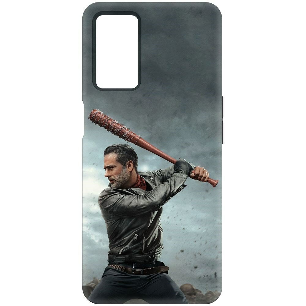 фото Чехол-накладка Krutoff Soft Case Ходячие мертвецы. Ниган для Oppo A55 черный