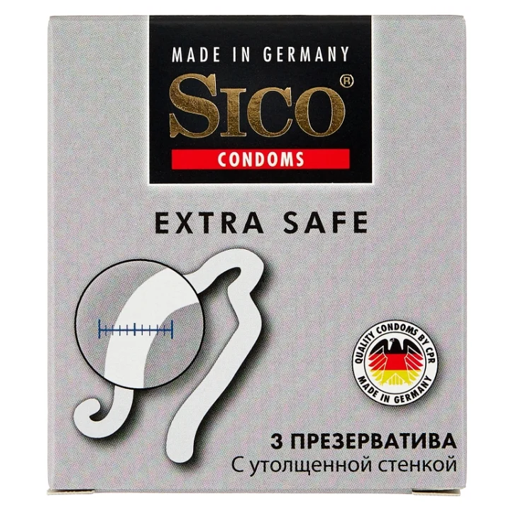 Sico Extra Safe презервативы утолщенные 3 шт.