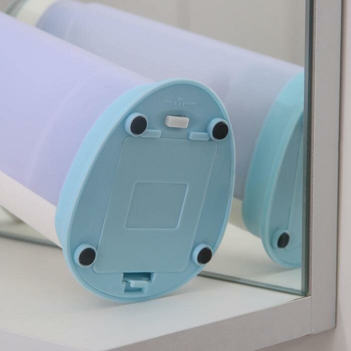 Диспенсер для антисептика/жидкого мыла, сенсорный, на батарейках, 400 мл, цвет голубой - фотография № 8