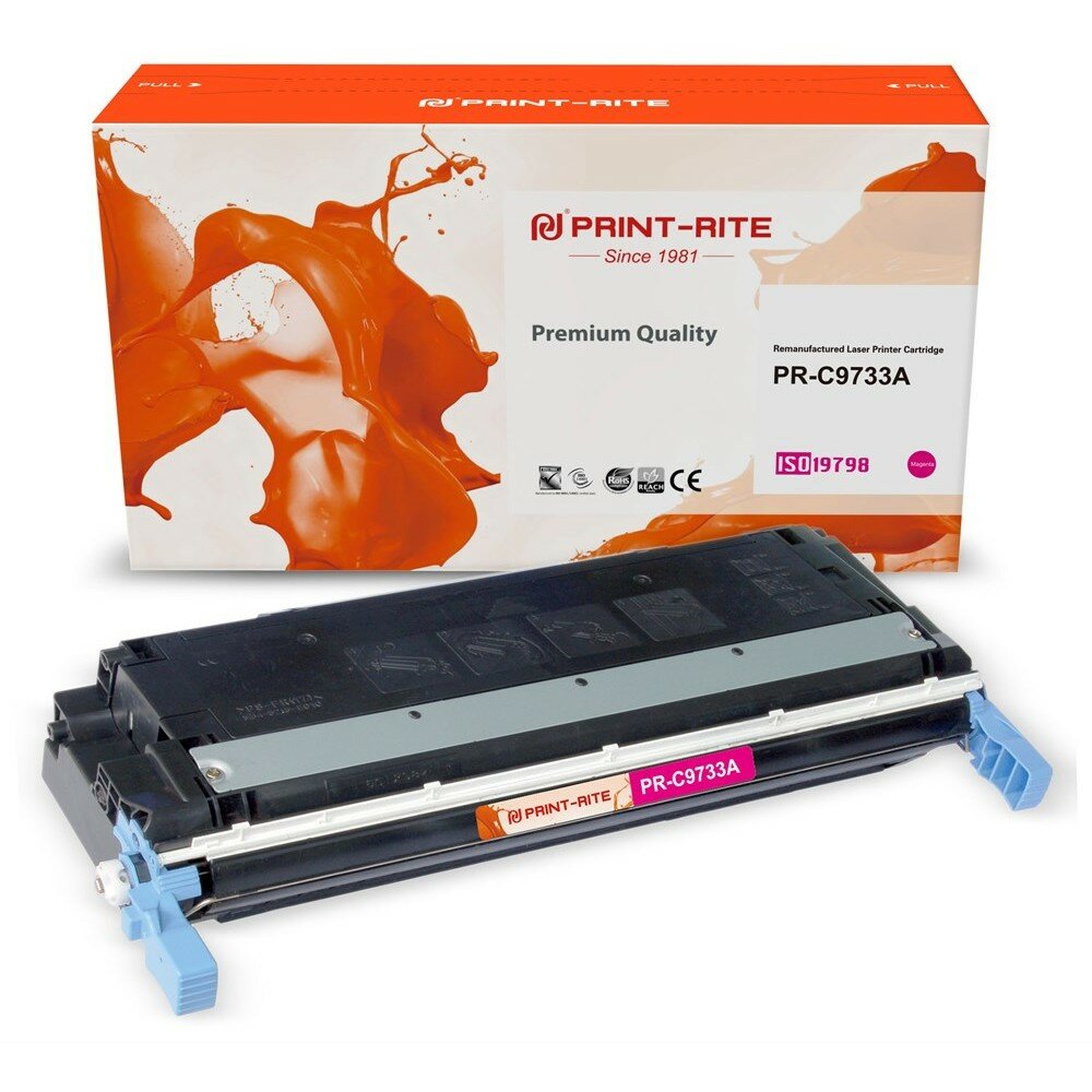 PRINT-RITE Картридж лазерный TRH217MPU1J PR-C9733A C9733A пурпурный 13000стр. для HP CLJ 5500 5550