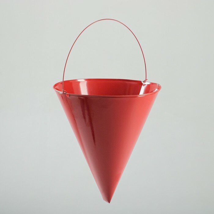 фото Ведро пожарное, конусное, оцинкованное, 7 л