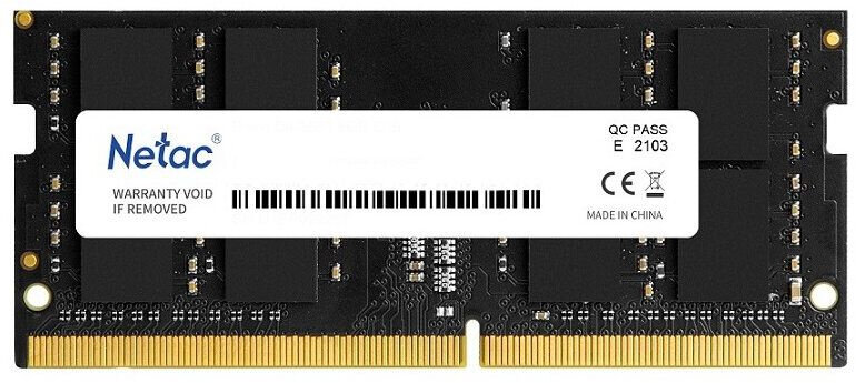 Модуль памяти NETAC Basic NTBSD4N32SP-08 DDR4 - 8ГБ 3200, SO-DIMM, Ret