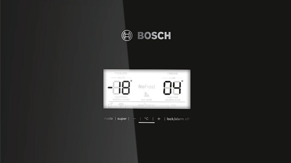 Холодильник Bosch KGN56LB30U, черное стекло - фотография № 2