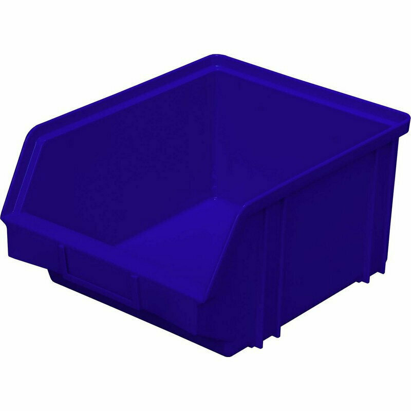 Ящик (лоток) универсальный полипропиленовый 290x230x150 мм синий, 1028921 - фотография № 1