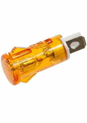 фото MDX-11A-Y, индикаторная лампа желтая 10мм, 220В (5 шт.)