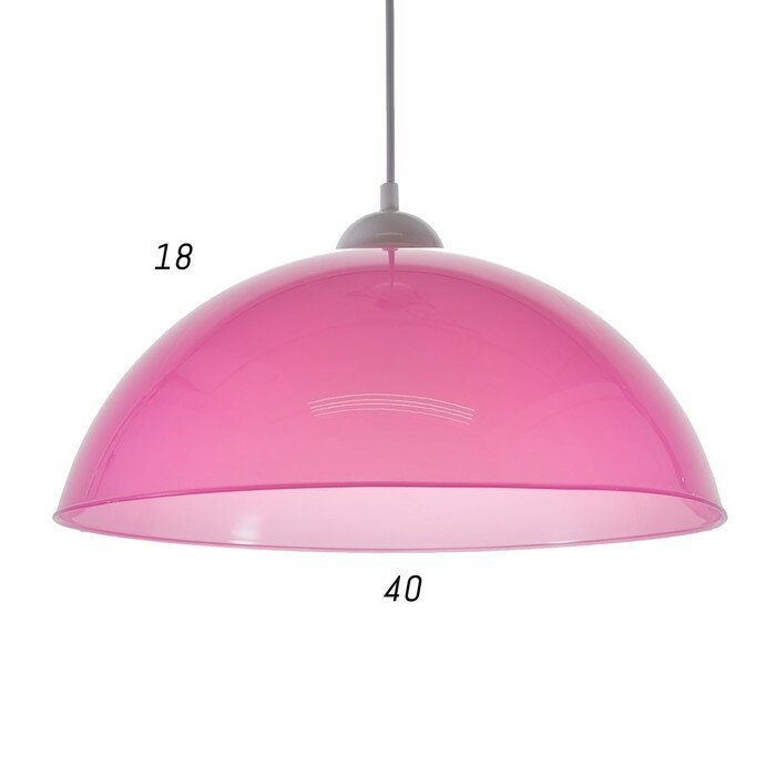 Люстра подвес "Сафари 2" 1 лампа 15W E27 розовый - фотография № 5