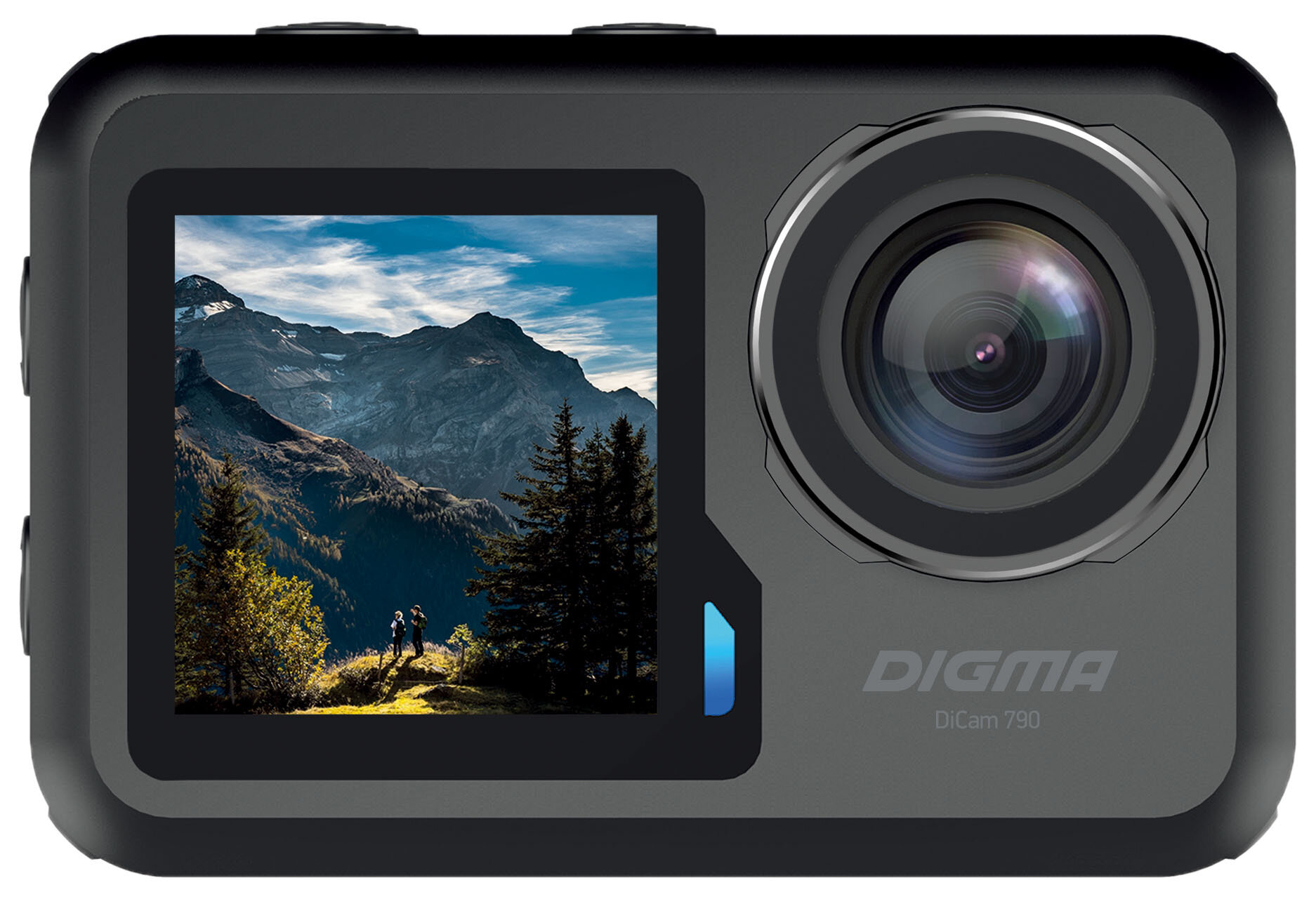 Экшн-камера Digma DiCam 790 1xCMOS 12Mpix черный (DC790)