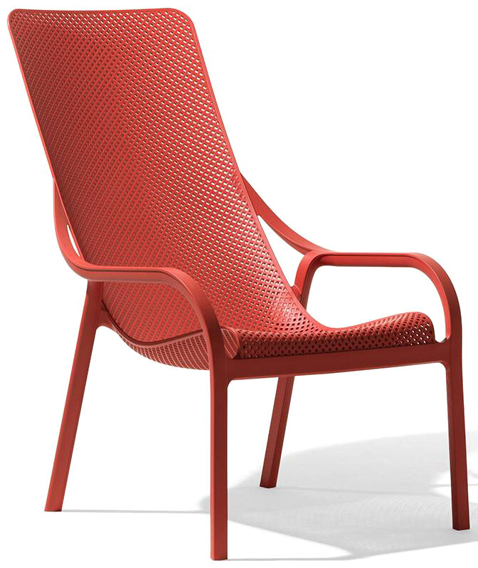 Пластиковое кресло Nardi Net Lounge, коралловый