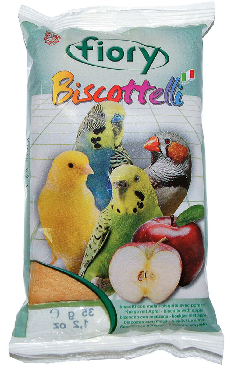 FIORY BISCOTTELLI – Фиори бисквиты для декоративных птиц c яблоком 35 гр