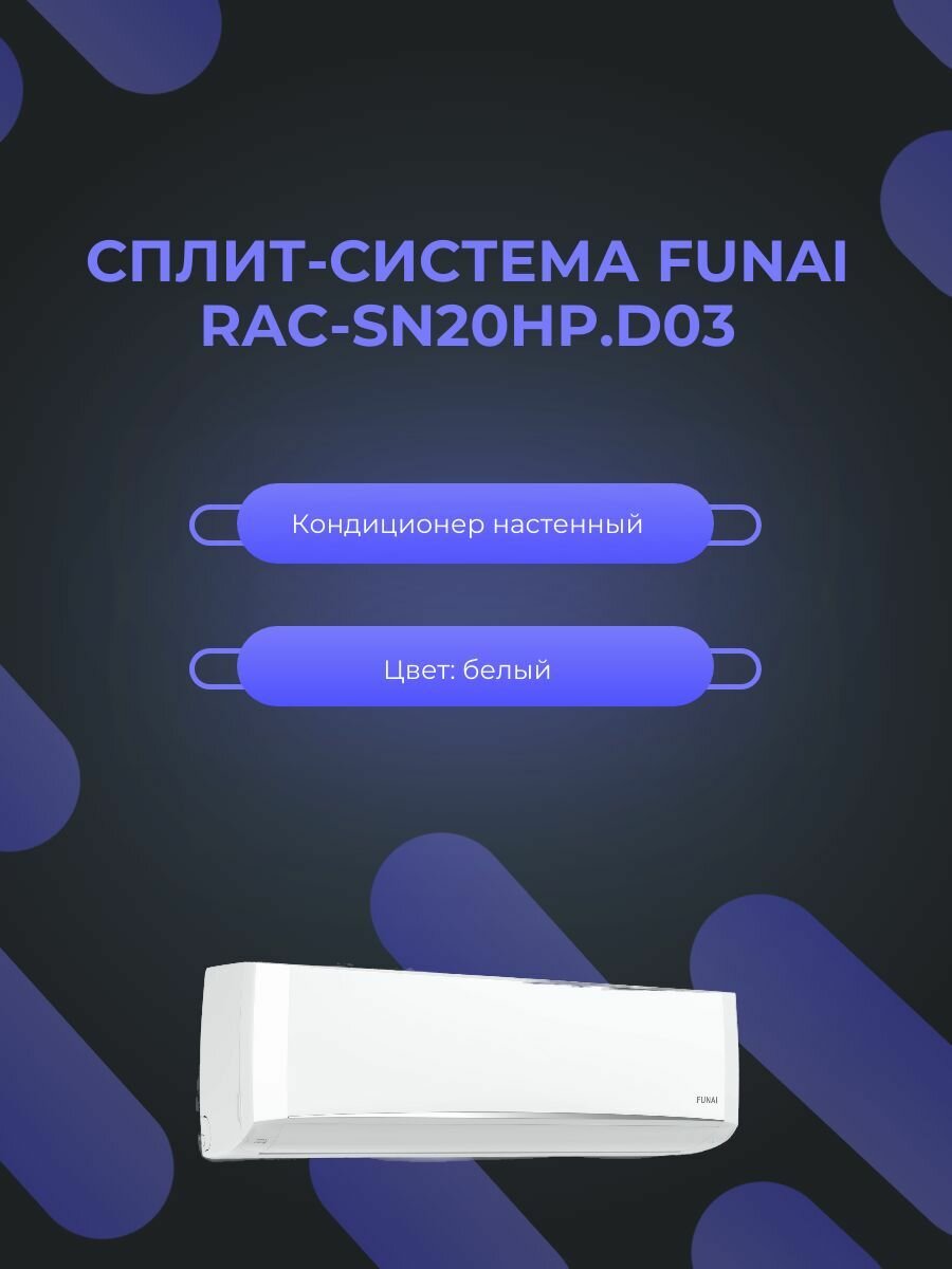 Сплит-система FUNAI RAC-SN20HP.D03 для помещения до 20 кв.м. - фотография № 1