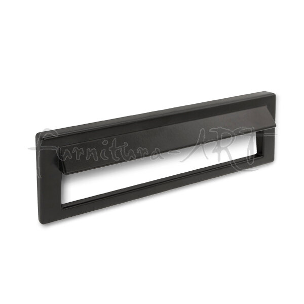 Ручка-врезная 160 мм, материал металл, цвет чёрный матовый, арт. BOX.160.BL