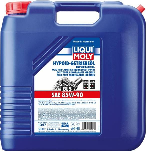 Минеральное трансмиссионное масло LiquiMoly Hypoid-Getriebeoil 85W90 20 л 1047