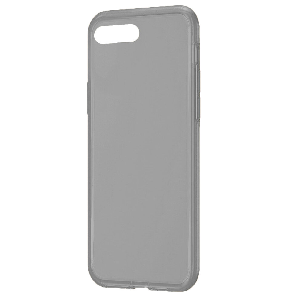 Чехол силиконовый без бренда для APPLE iPhone X/XS, Clear Case, 2.0мм, глянцевый, цвет: чёрный