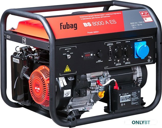 Бензиновый генератор Fubag BS 8000 A ES (8000 Вт)