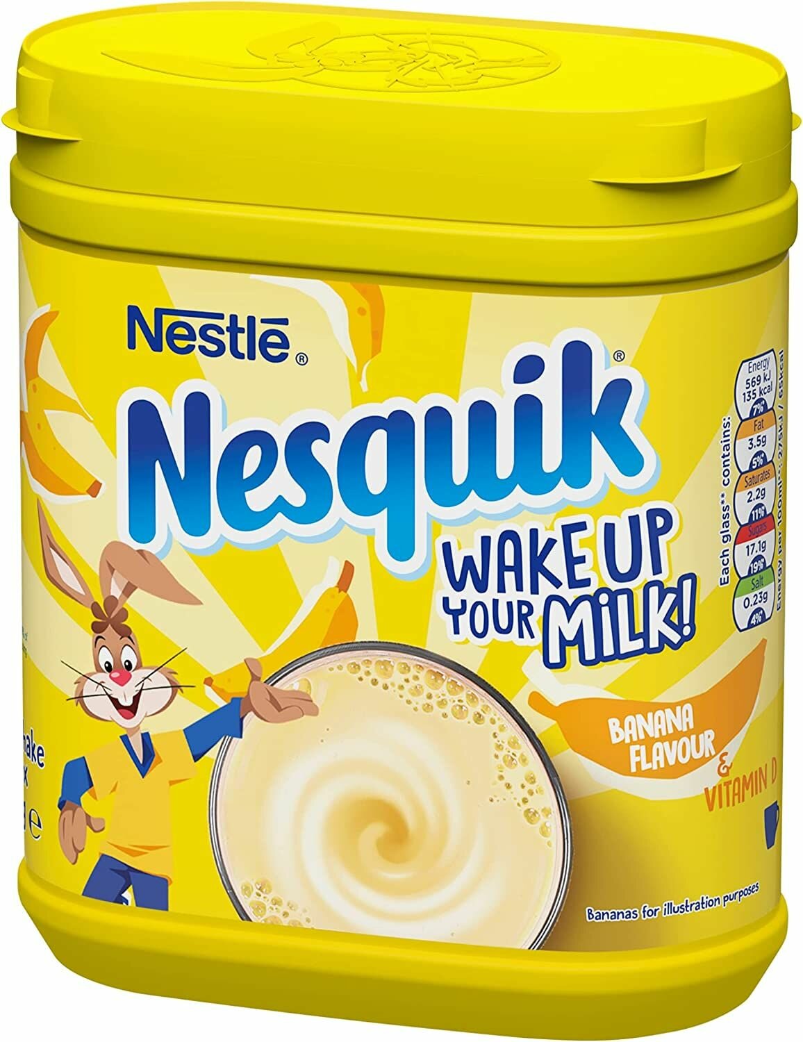 Какао-напиток быстрорастворимый Nesquik Милкшейк Микс Банан 3 x 500 г - фотография № 2